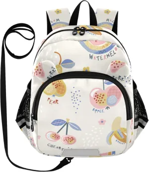 Abstract Cherry Banana Little Kid Toddler Backpack Baby Boys Girls Kindergarten Pre School Bags Cute Cartoon Backpacks for children