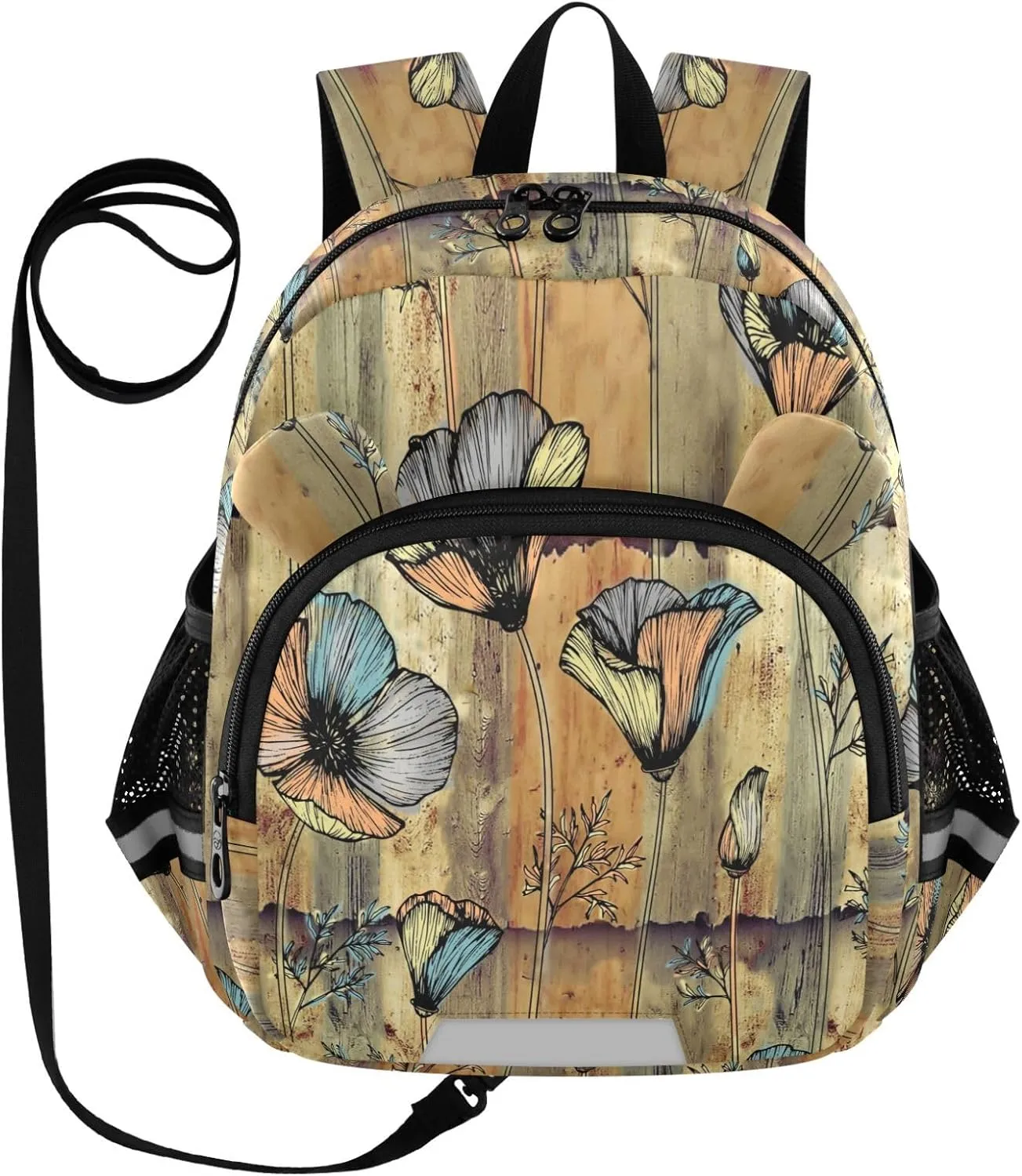 Antique Surface Floral Little Kid Toddler Backpack Baby Boys Girls Kindergarten Pre School Bags Cute Cartoon Backpacks for children