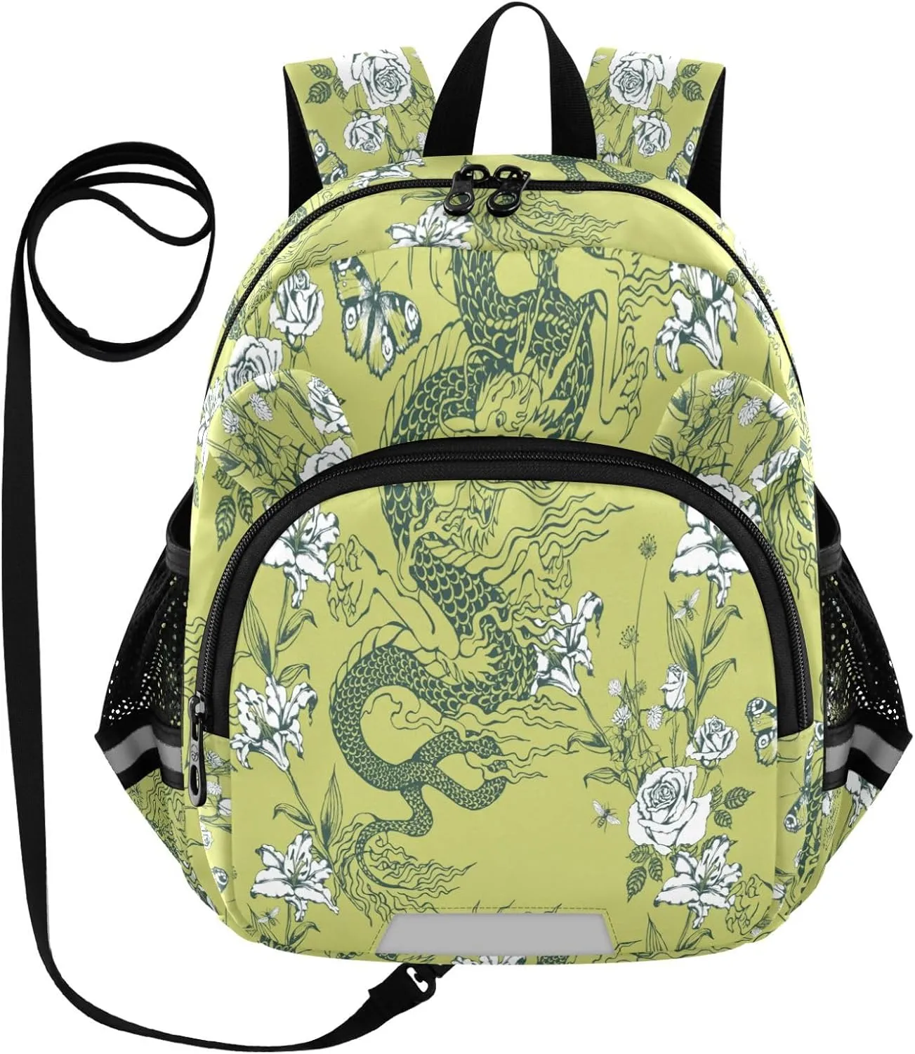 Asian Dragon Green Little Kid Toddler Backpack Baby Boys Girls Kindergarten Pre School Bags Cute Cartoon Backpacks for children