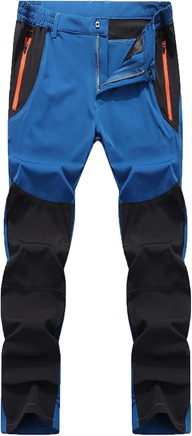 Assault Pants for Men Outdoor Fashion Color Contrast Plush Thickened Cycling Climbing Trousers Sport Sweatpants