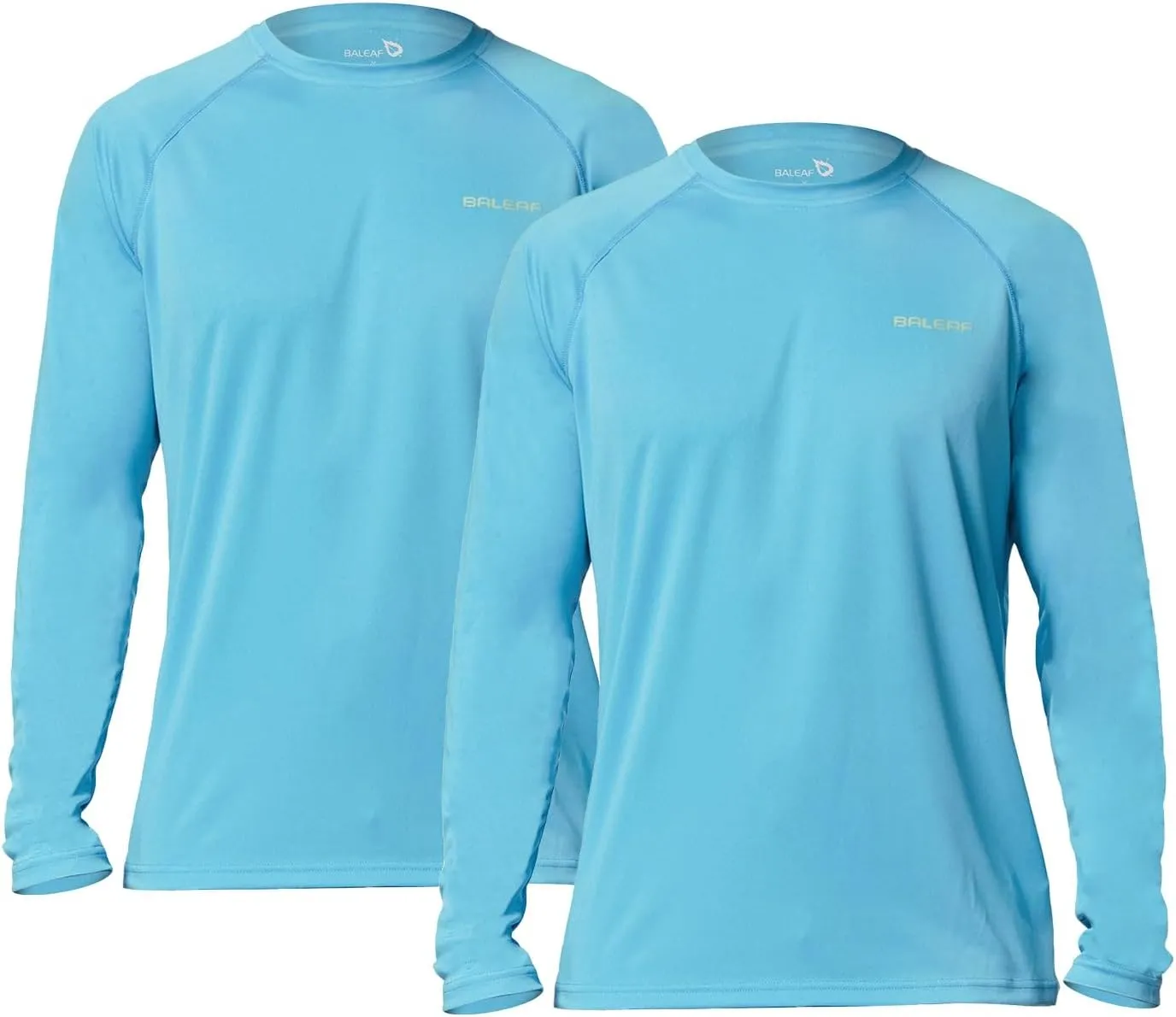 baleaf Men's Sun Protection Shirts UV SPF UPF 50  Long Sleeve Rash Guard Fishing Running Quick Dry Lightweight