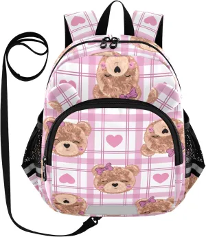 Bear Texture Girl Cute Little Kid Toddler Backpack Baby Boys Girls Kindergarten Pre School Bags Cute Cartoon Backpacks for children