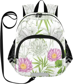 Beautiful Tropical Plants Little Kid Toddler Backpack Baby Boys Girls Kindergarten Pre School Bags Cute Cartoon Backpacks for children