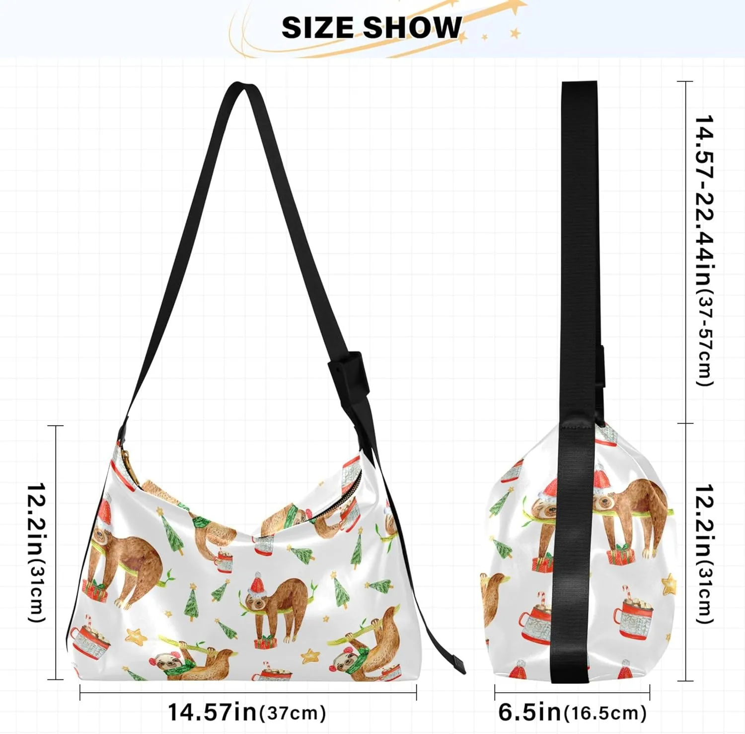 Bee Picking Nectar Leather Hobo Handbags Women Large Crossbody Purse Soft Animal Print Shoulder Handbag
