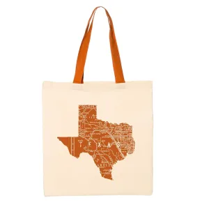 Black Lantern Tote Bags - State Themed Eco-Friendly Totes  Cute Reusable Canvas Tote Bag for Women & Men - Small Cloth Grocery Shopping Bags, Beach Tote, Travel, Groceries, Aesthetic Gifts (Texas)