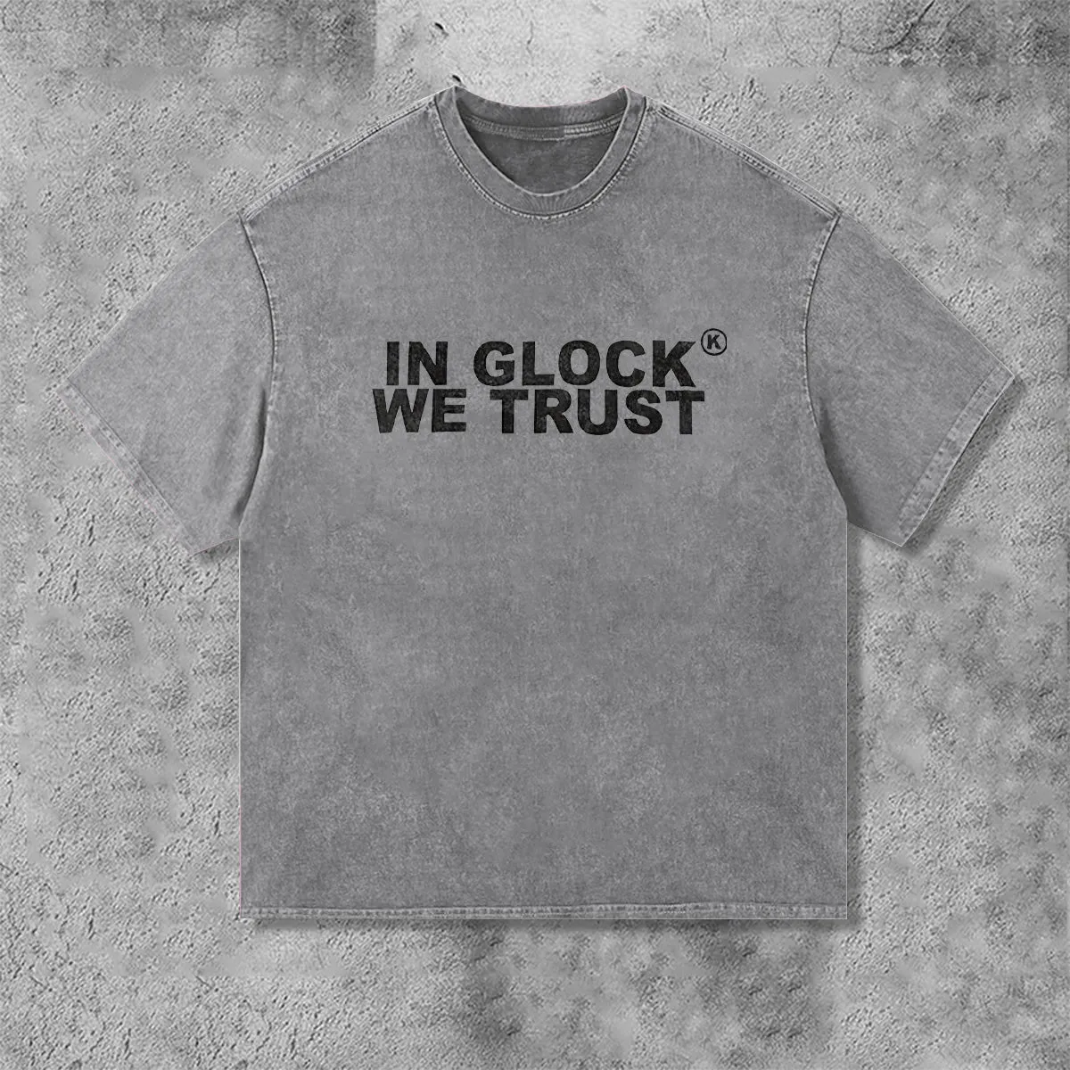 Blavra In Glock We Trust Graphic Vintage T-Shirt
