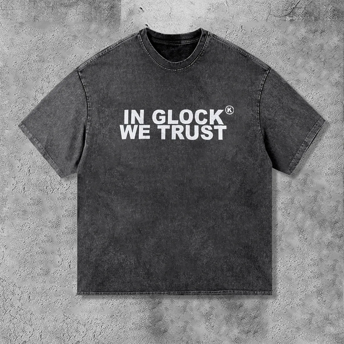 Blavra In Glock We Trust Graphic Vintage T-Shirt