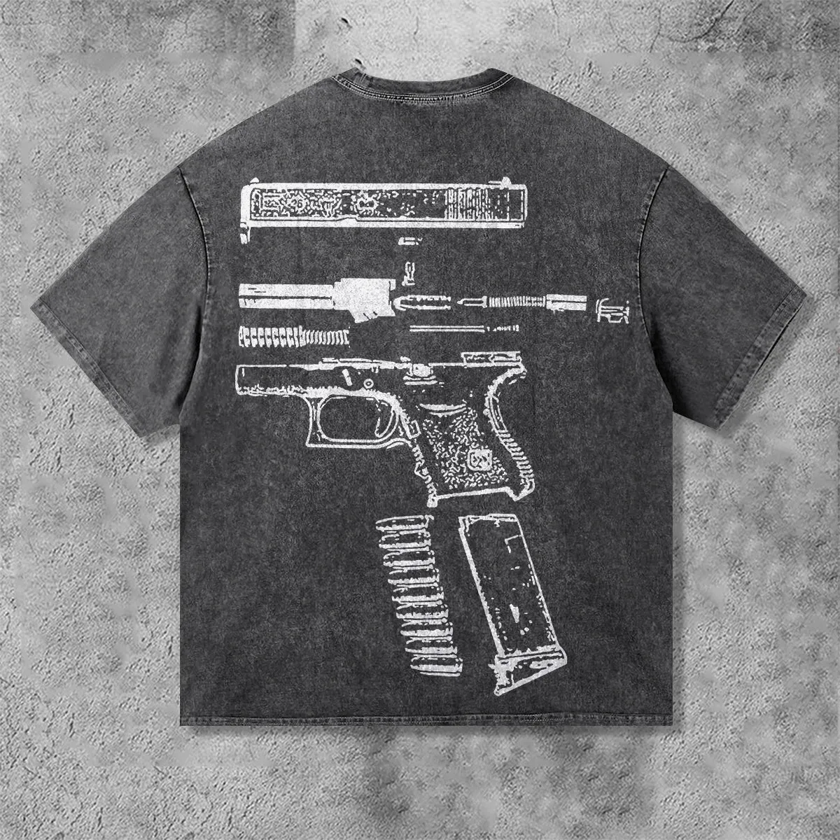 Blavra In Glock We Trust Graphic Vintage T-Shirt