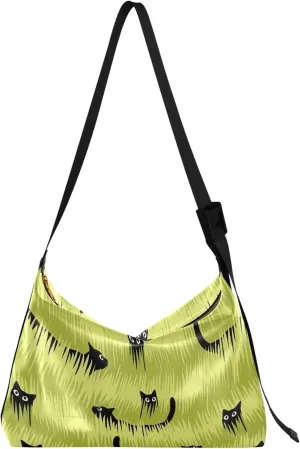 Blue Flying Bees Animal Hobo Ladies Handbags Leather Women's Large Purse Luxury Animal Print Designer Shoulder Purse