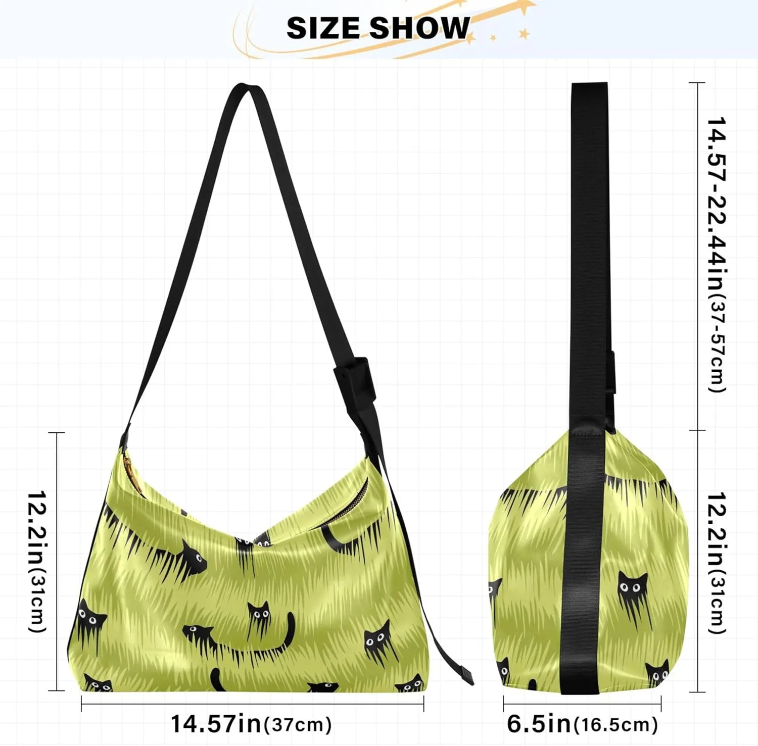 Blue Flying Bees Animal Hobo Ladies Handbags Leather Women's Large Purse Luxury Animal Print Designer Shoulder Purse