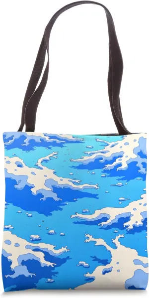 Blue Ocean Waves Summer Sea Coastal Beach Turquoise Aqua Tote Bag