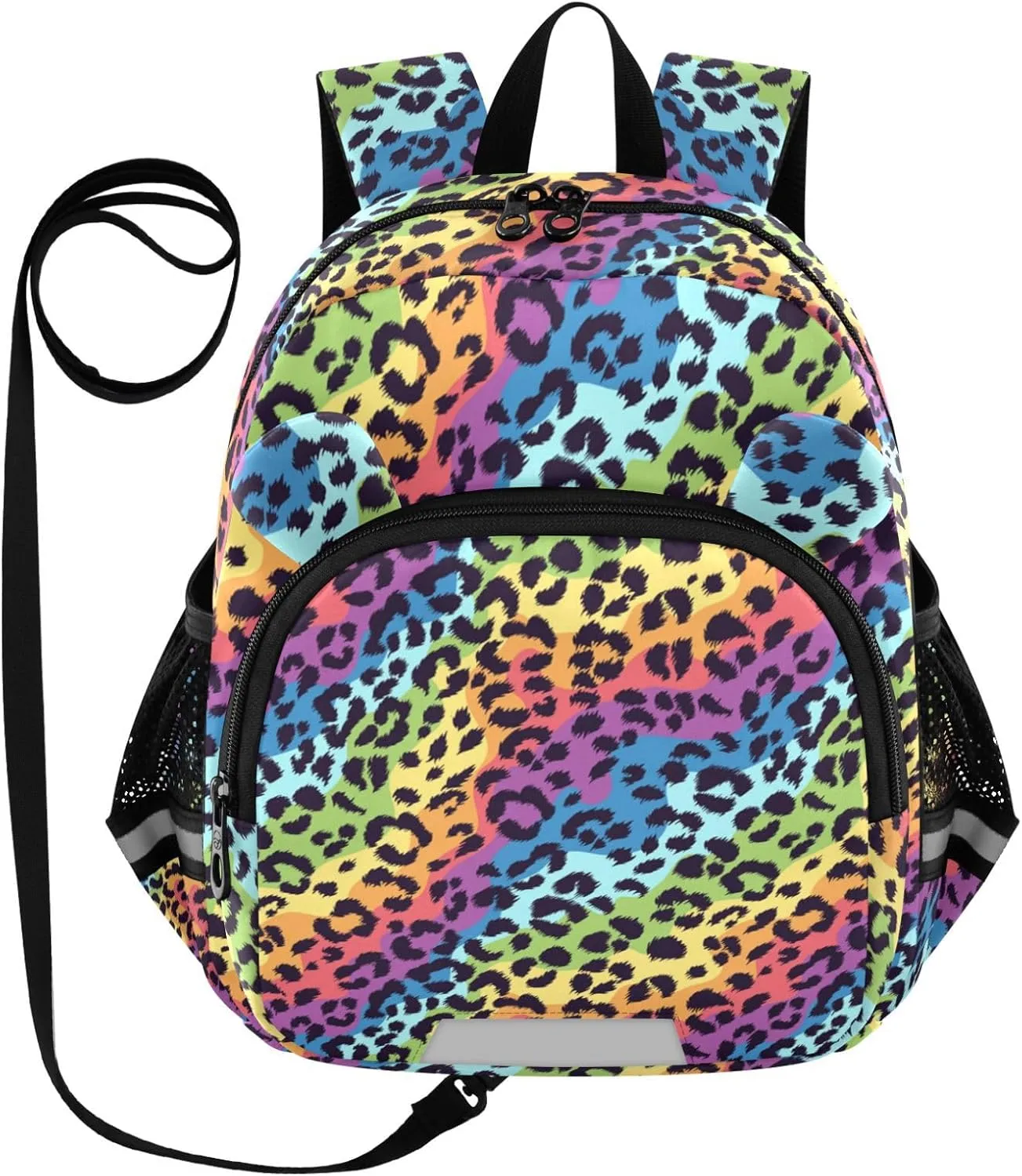 Bright Colors Leopard Little Kid Toddler Backpack Baby Boys Girls Kindergarten Pre School Bags Cute Cartoon Backpacks for children