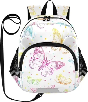 Butterfly Pattern Vector Little Kid Toddler Backpack Baby Boys Girls Kindergarten Pre School Bags Cute Cartoon Backpacks for children