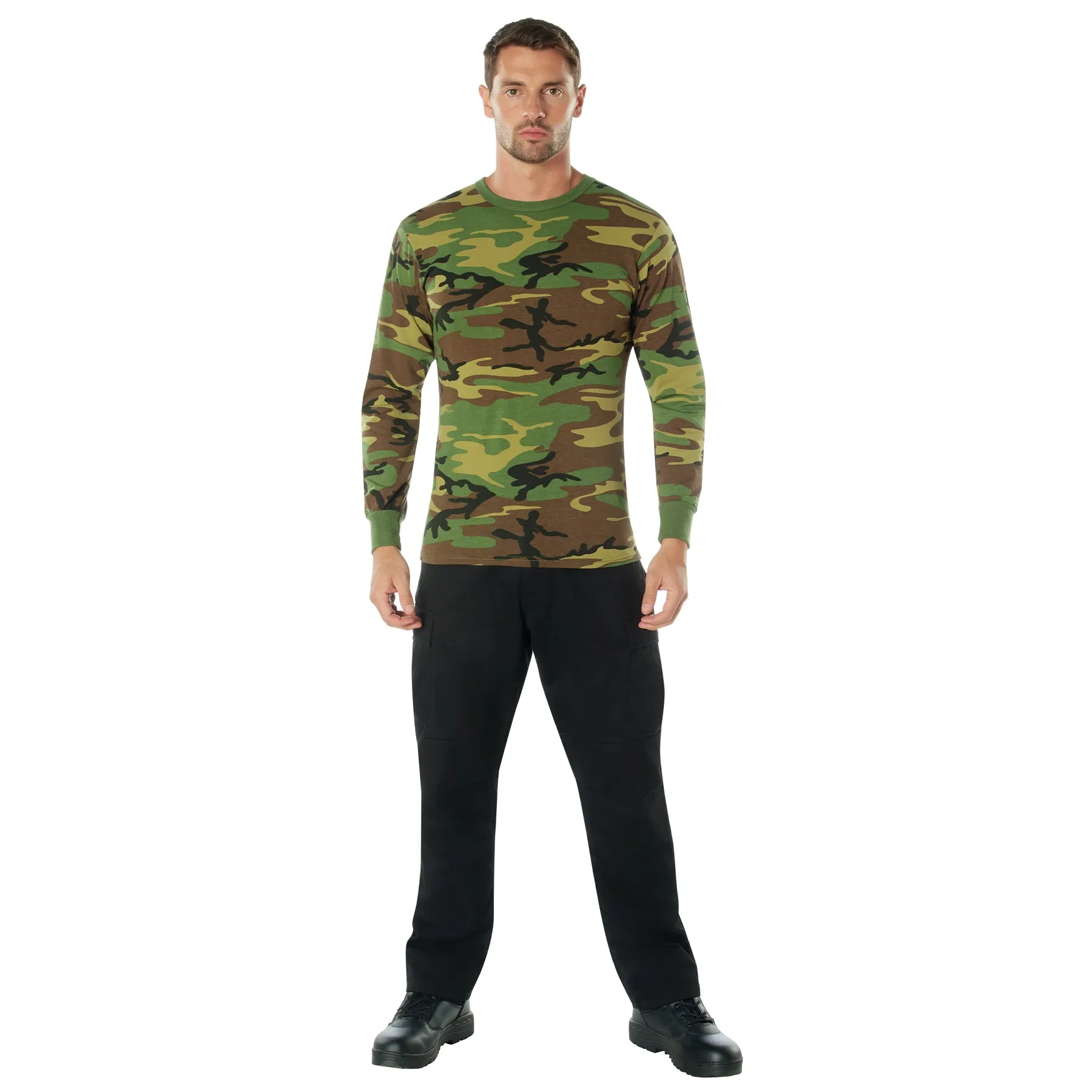 Camo Poly/Cotton Long Sleeve Shirts