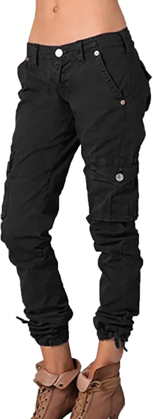 Cargo Pants Women Drawstring Drawstring Split Leg Casual Pants Y2K High Waist Pants Black Pants for Women Wide