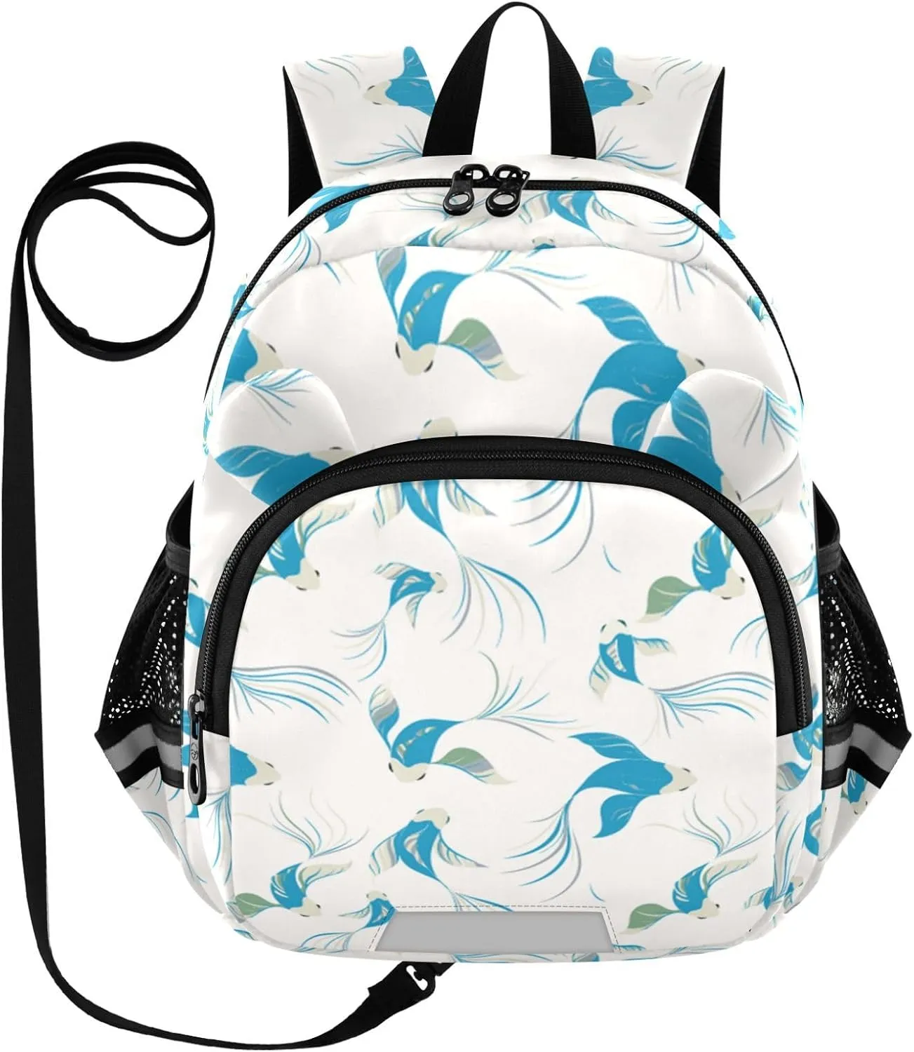 Cartoon Blue Koi Little Kid Toddler Backpack Baby Boys Girls Kindergarten Pre School Bags Cute Cartoon Backpacks for children