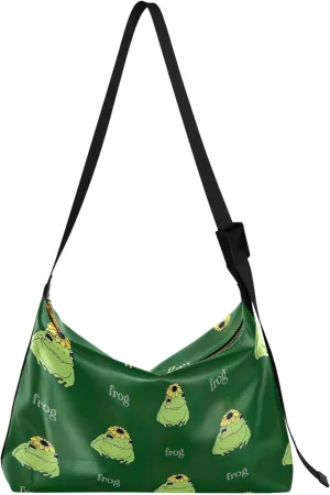 Cartoon Crocodile Funny Hobo Women Handbag Leather Women's Large Purse Aesthetic Animal Print Ladies Hobo Handbags