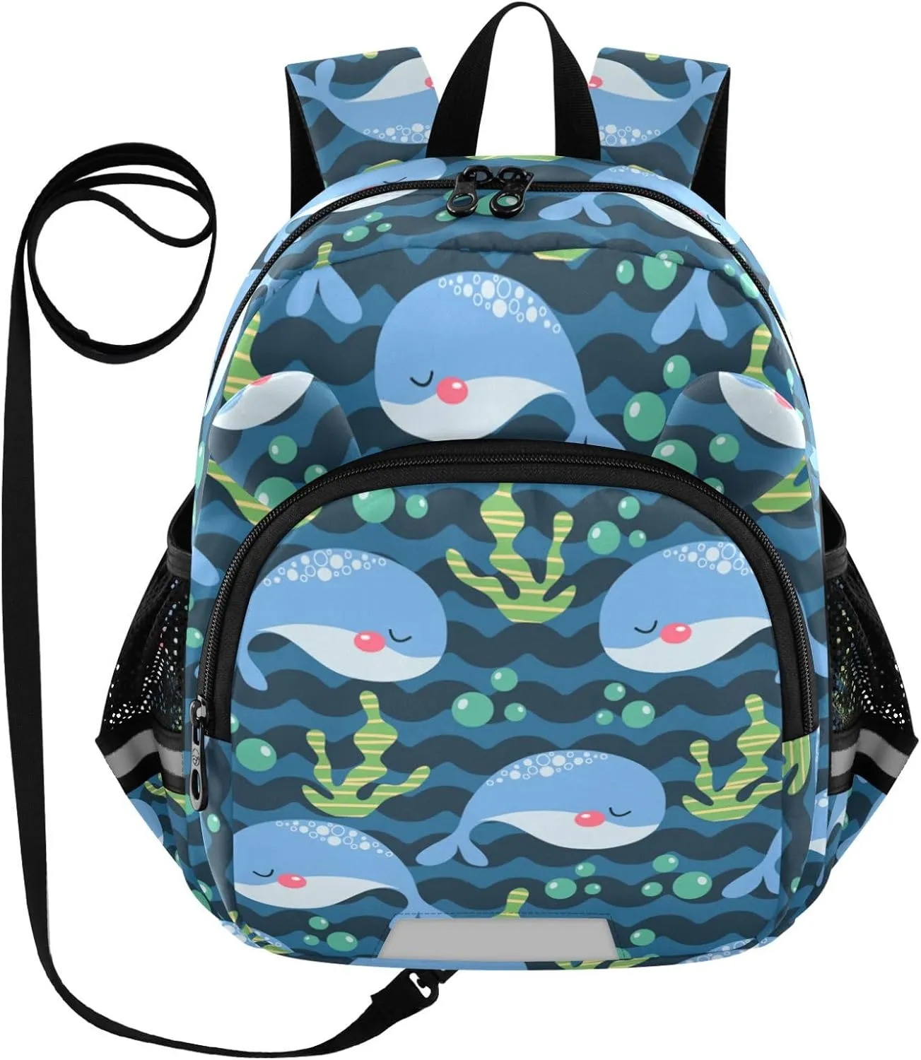 Cartoon Whale Blue Little Kid Toddler Backpack Baby Boys Girls Kindergarten Pre School Bags Cute Cartoon Backpacks for children