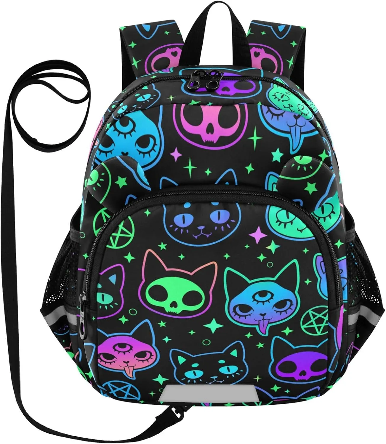 Cartoon Witchcraft Cat Little Kid Toddler Backpack Baby Boys Girls Kindergarten Pre School Bags Cute Cartoon Backpacks for children
