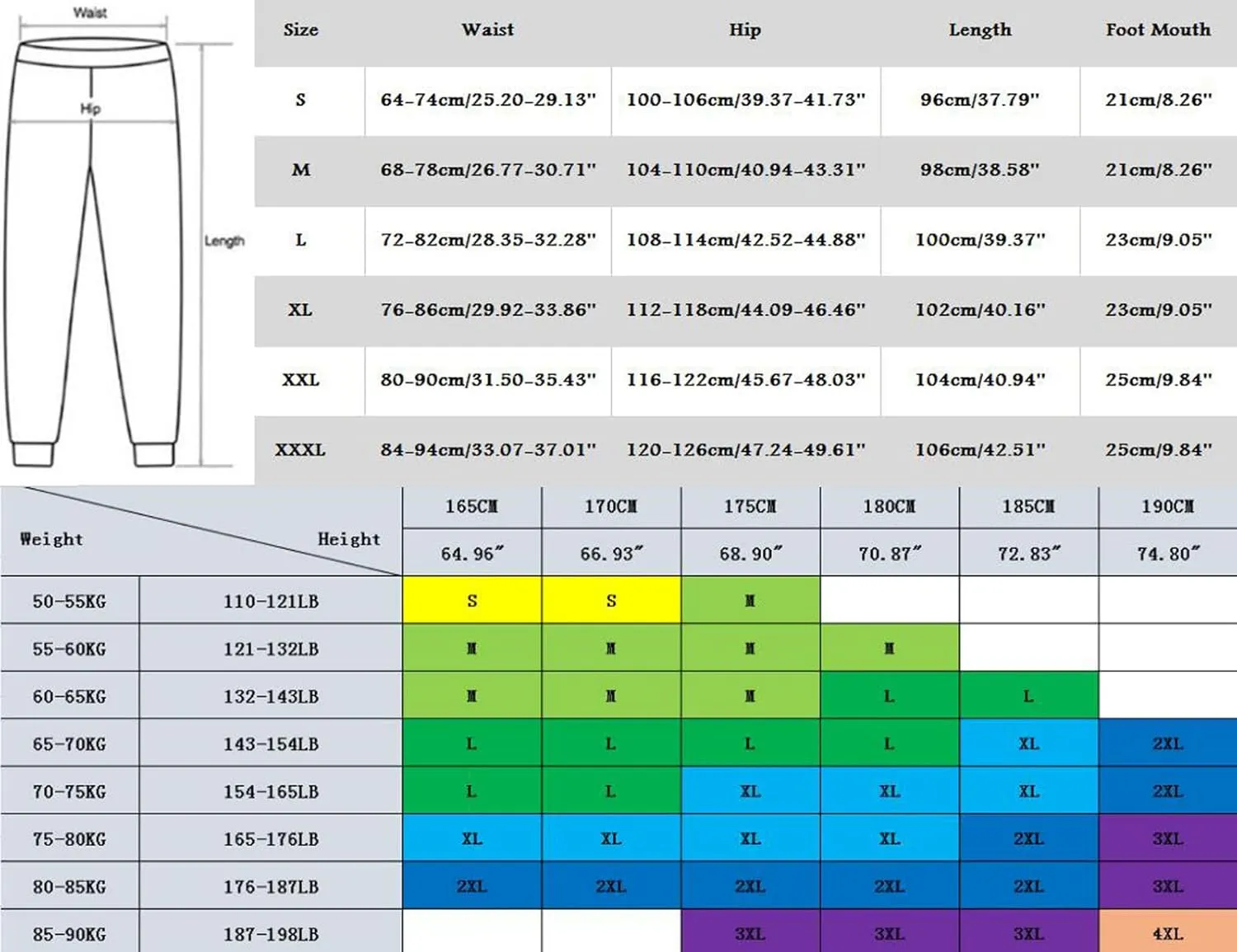 Casual Sweatpants for Men Mens Casual Hip Hop Pants Solid Color Track Cuff Workout Pants with Lightweight Sweatpants