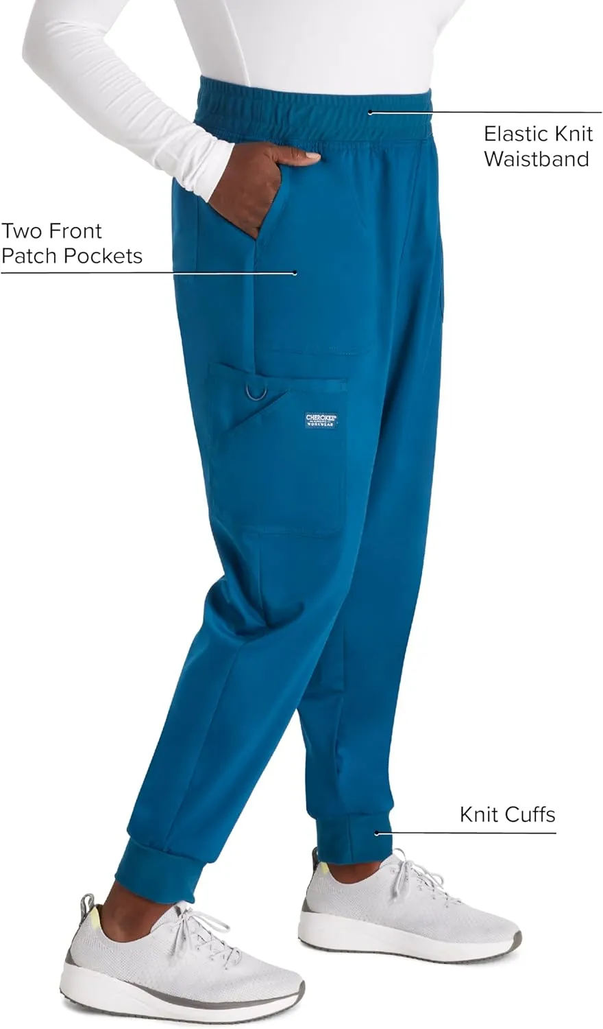 Cherokee Jogger Pants for Women with Mid Rise WW115