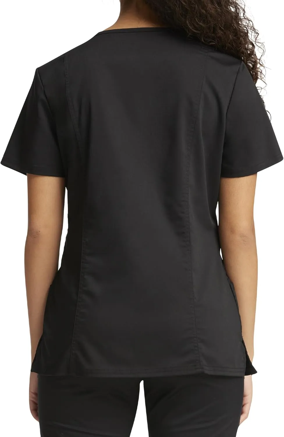 Cherokee Scrubs for Women Mock Wrap Top with 3 Pocket, Back Princess Seams WW610