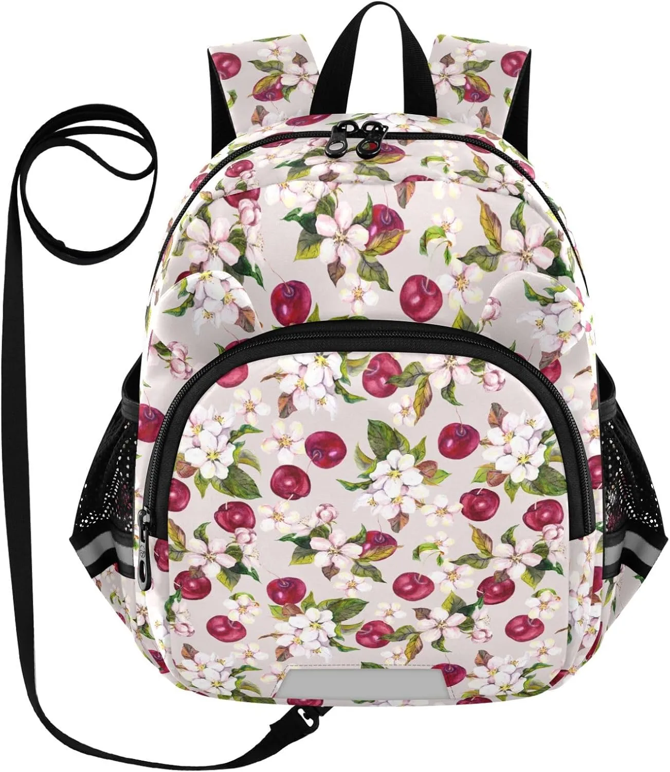 Cherry Flowers and Berries Little Kid Toddler Backpack Baby Boys Girls Kindergarten Pre School Bags Cute Cartoon Backpacks for children