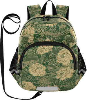 Chinese Peony Flowers Little Kid Toddler Backpack Baby Boys Girls Kindergarten Pre School Bags Cute Cartoon Backpacks for children