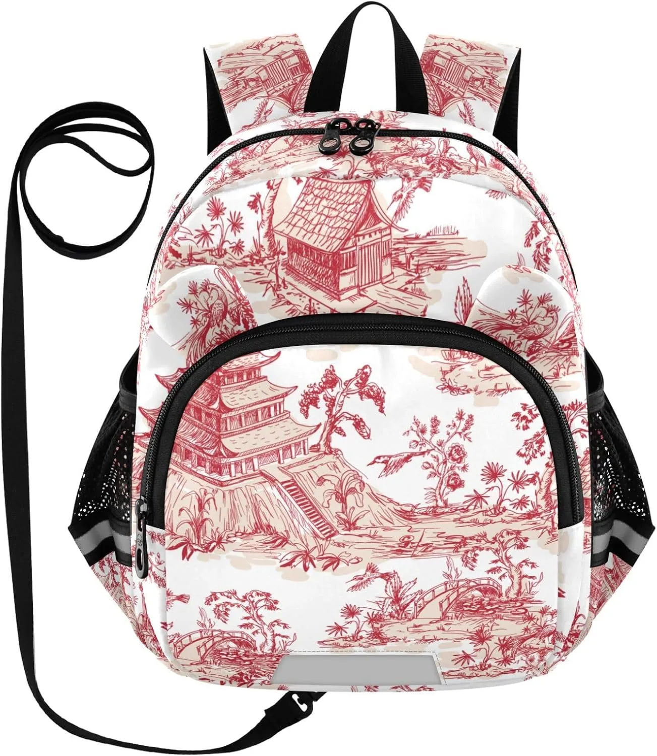 Chinoiserie Style Plants Little Kid Toddler Backpack Baby Boys Girls Kindergarten Pre School Bags Cute Cartoon Backpacks for children