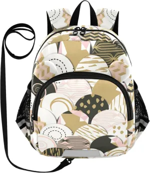 Circles with Hand Drawn Little Kid Toddler Backpack Baby Boys Girls Kindergarten Pre School Bags Cute Cartoon Backpacks for children