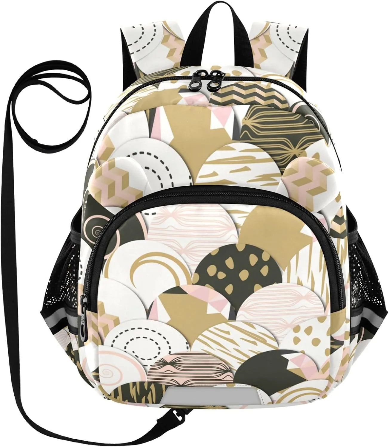 Circles with Hand Drawn Little Kid Toddler Backpack Baby Boys Girls Kindergarten Pre School Bags Cute Cartoon Backpacks for children