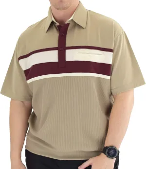 Classics Horizontal Short Sleeve Banded Bottom Shirt 6010-BL12