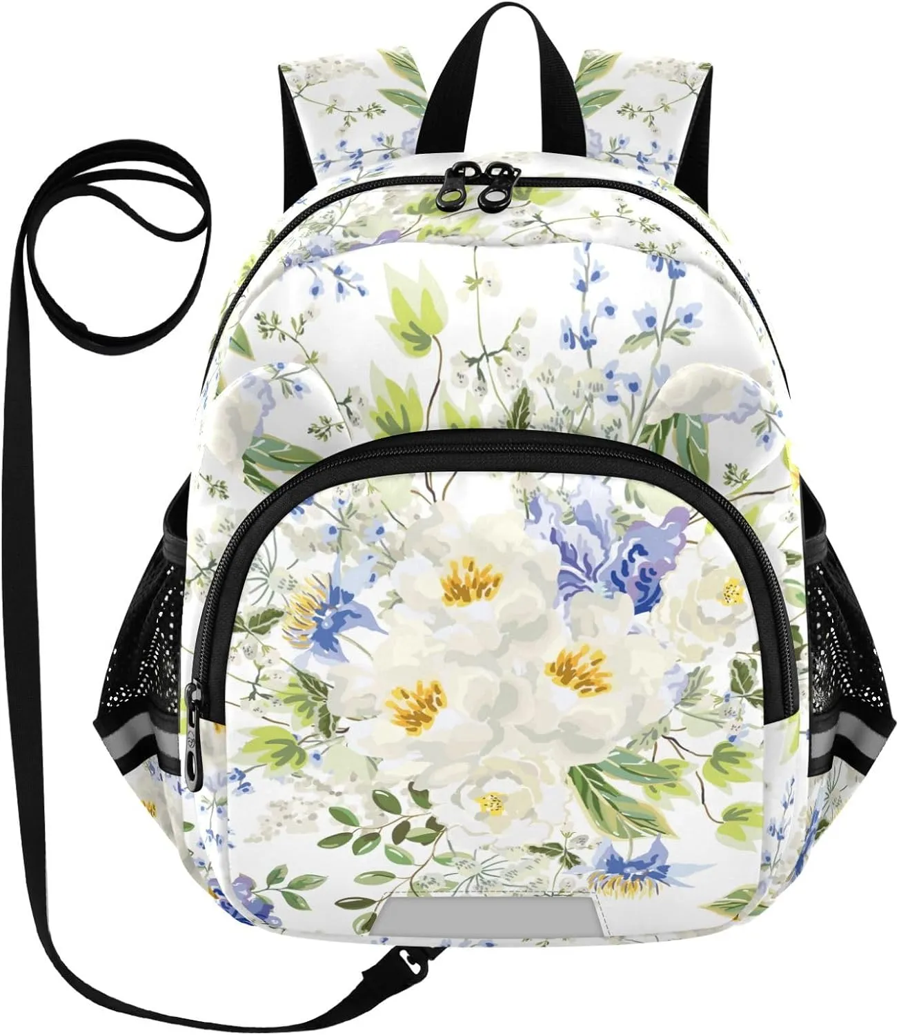 Clematis Light Blue Fowers Little Kid Toddler Backpack Baby Boys Girls Kindergarten Pre School Bags Cute Cartoon Backpacks for children