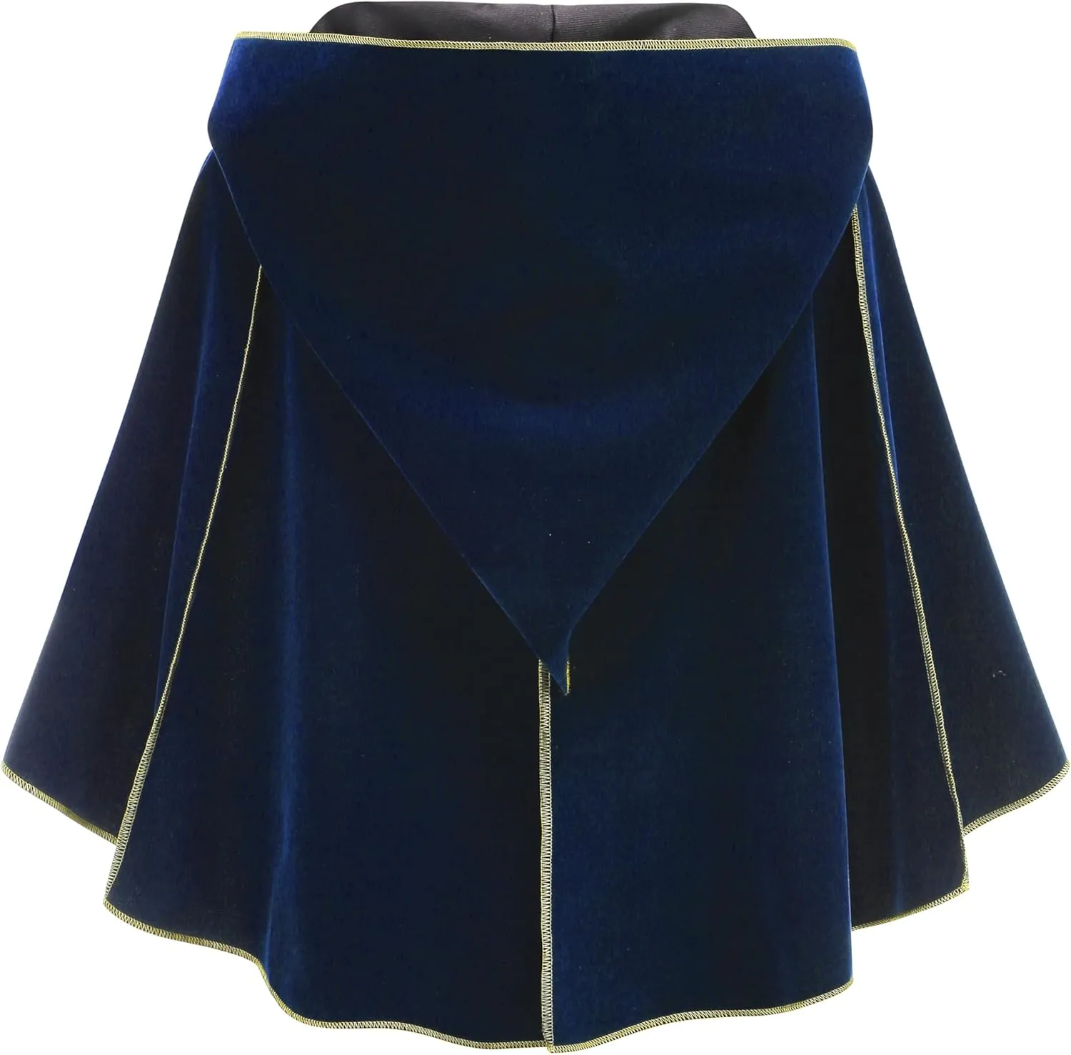 Cloak with Hood Women Medieval Shawl Short Rolled Edge Victorian Renaissance