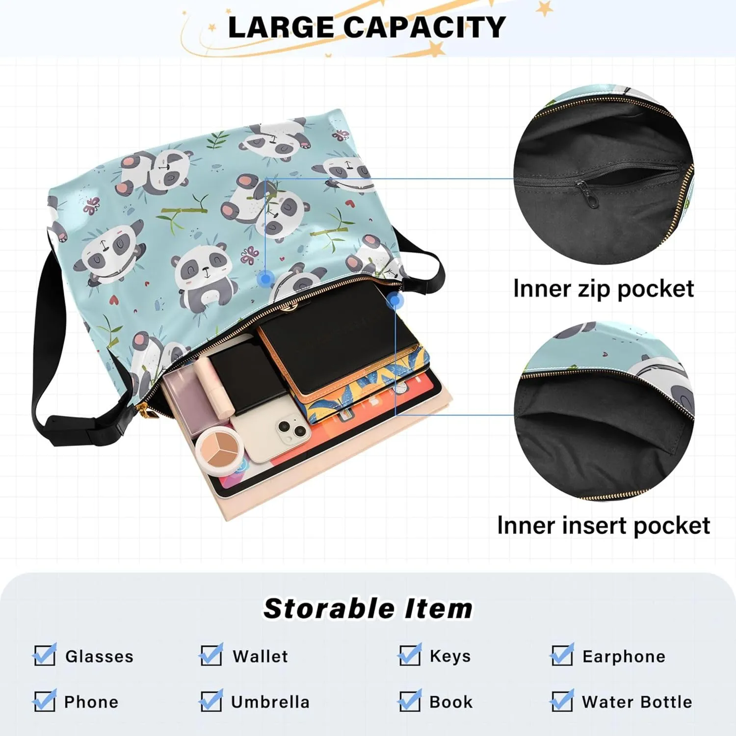 Cocks Hens Sketches Black White Women Leather Handbags Hobo Large Purses Floral Animal Print Womens Everyday Purse