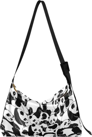 Cocks Hens Sketches Black White Women Leather Handbags Hobo Large Purses Floral Animal Print Womens Everyday Purse
