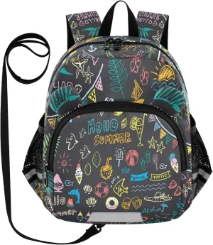 Colorful Chalkboard Art Little Kid Toddler Backpack Baby Boys Girls Kindergarten Pre School Bags Cute Cartoon Backpacks for children