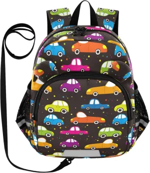 Colorful Cute Toy Cars Little Kid Toddler Backpack Baby Boys Girls Kindergarten Pre School Bags Cute Cartoon Backpacks for children