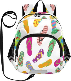 Colorful Flip Flops Little Kid Toddler Backpack Baby Boys Girls Kindergarten Pre School Bags Cute Cartoon Backpacks for children