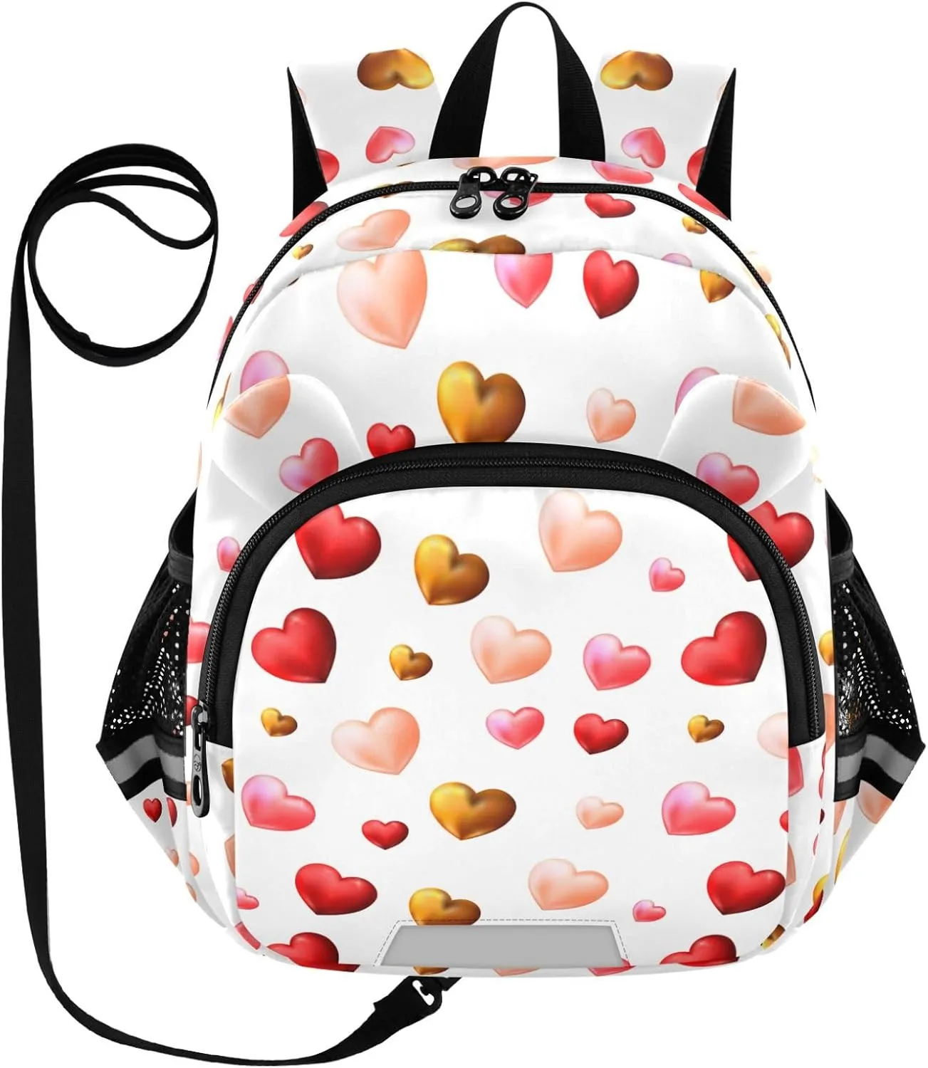 Colorful Hearts Vector Little Kid Toddler Backpack Baby Boys Girls Kindergarten Pre School Bags Cute Cartoon Backpacks for children