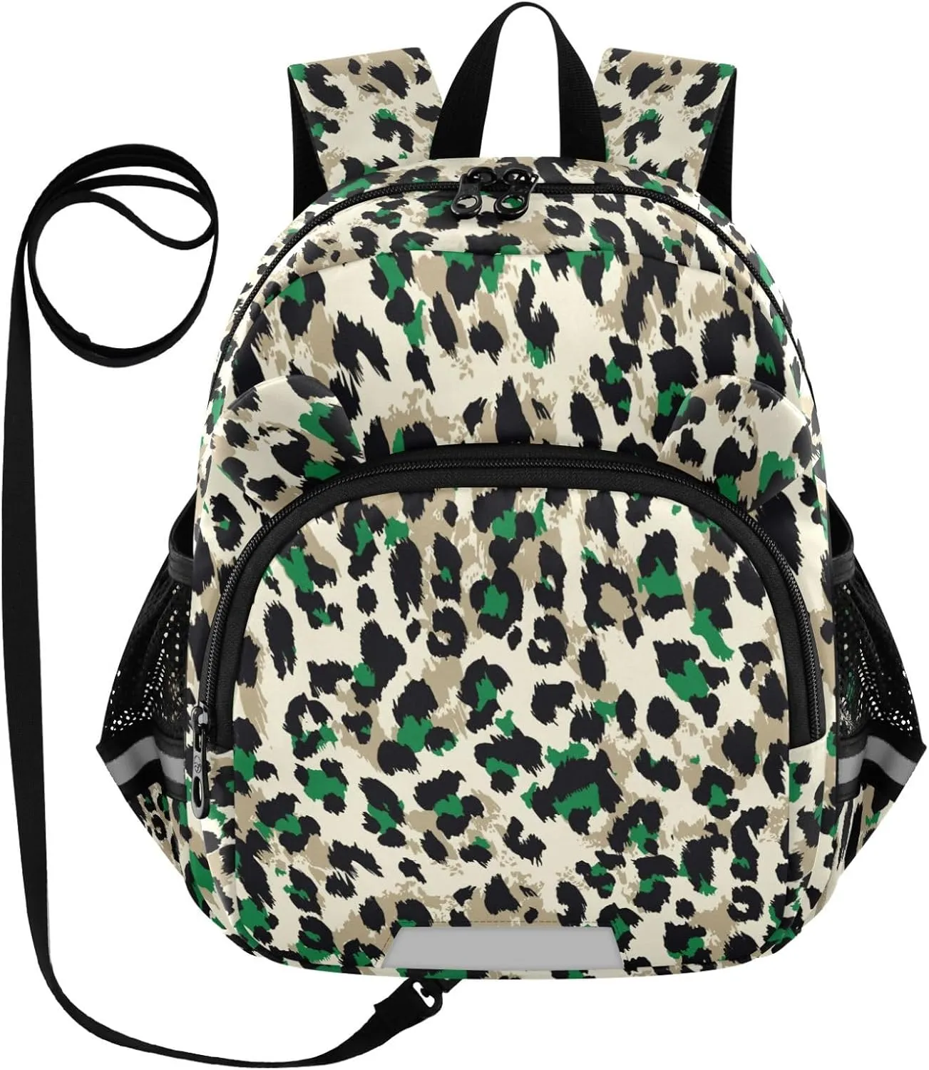 Colorful Leopard Skin Green Little Kid Toddler Backpack Baby Boys Girls Kindergarten Pre School Bags Cute Cartoon Backpacks for children