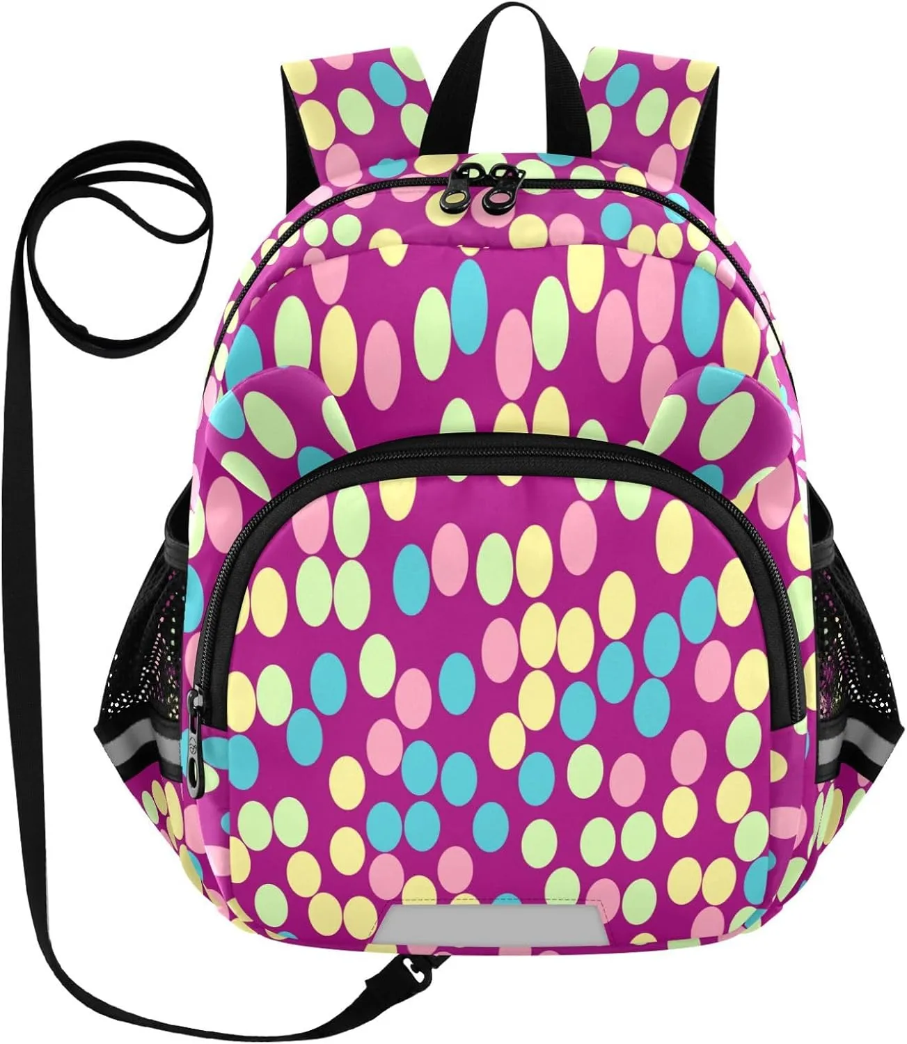 Colourful Dots on Violet Little Kid Toddler Backpack Baby Boys Girls Kindergarten Pre School Bags Cute Cartoon Backpacks for children