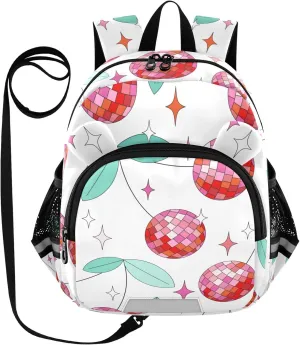 Cool Mirror Cherries Little Kid Toddler Backpack Baby Boys Girls Kindergarten Pre School Bags Cute Cartoon Backpacks for children