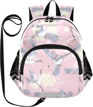 Crane Pattern Vector Little Kid Toddler Backpack Baby Boys Girls Kindergarten Pre School Bags Cute Cartoon Backpacks for children