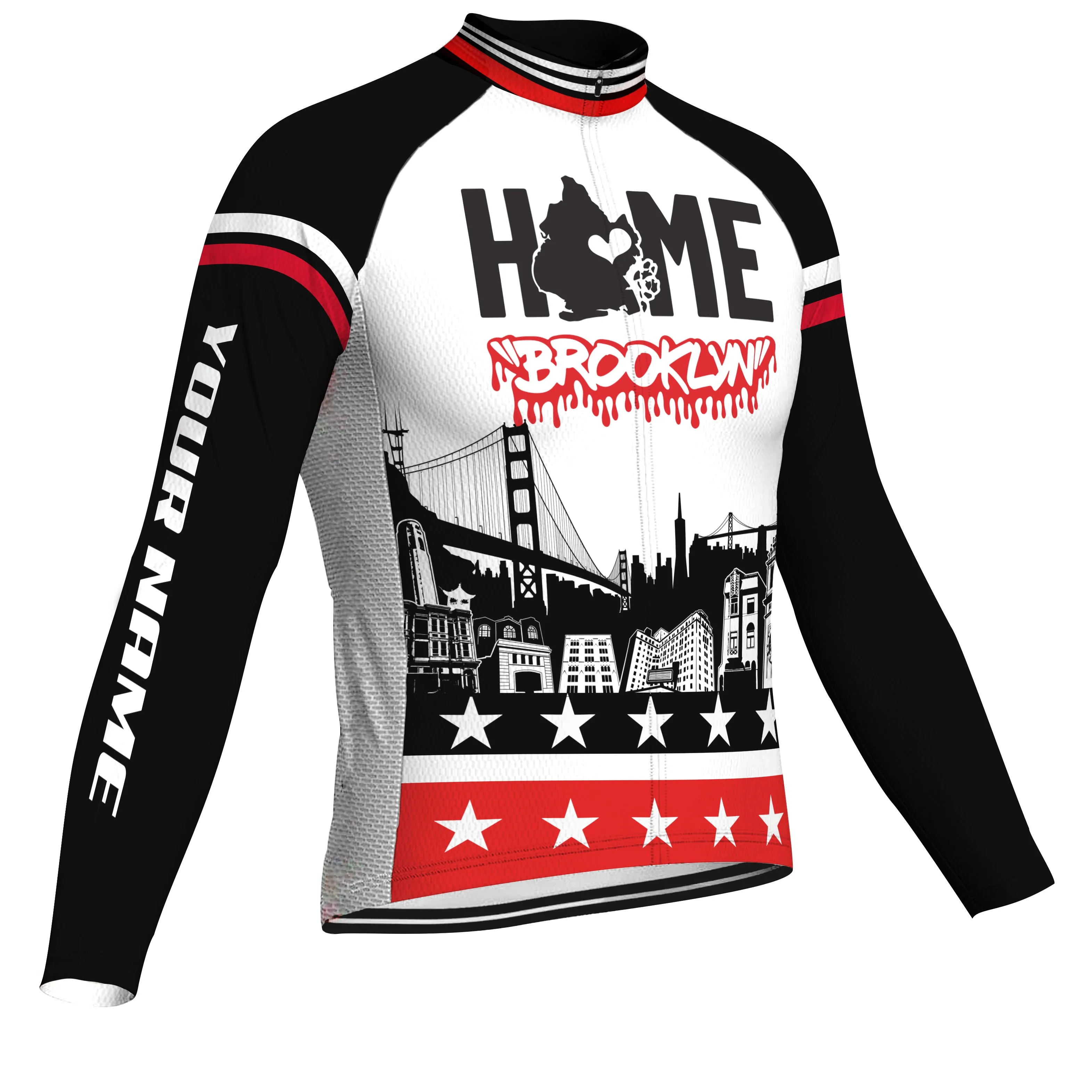 Customized Brooklyn Winter Thermal Fleece Long Sleeve For Men
