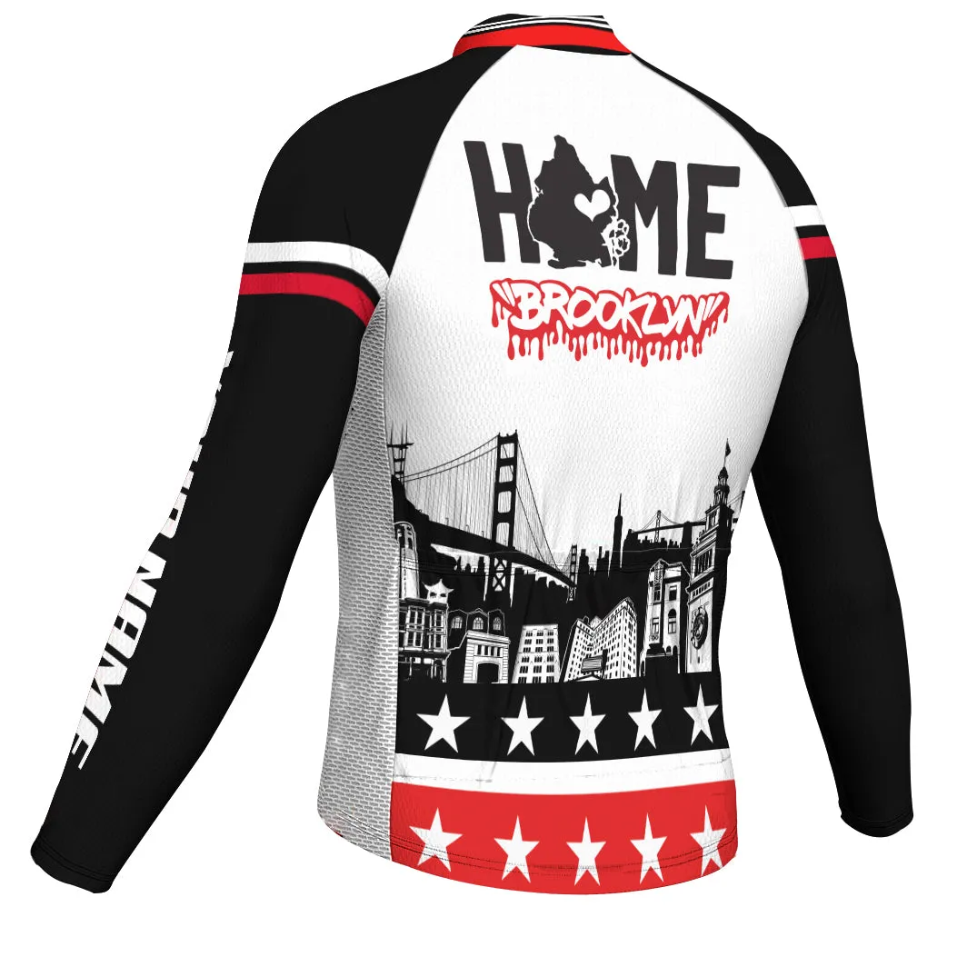 Customized Brooklyn Winter Thermal Fleece Long Sleeve For Men