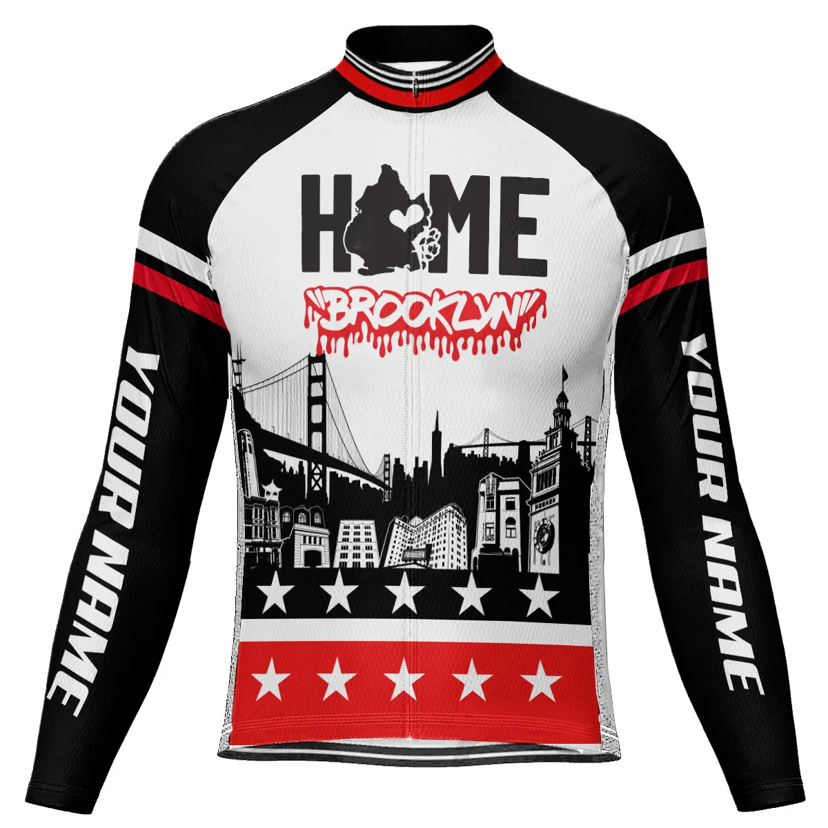 Customized Brooklyn Winter Thermal Fleece Long Sleeve For Men
