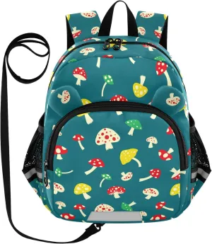 Cute Colorful Mushrooms Little Kid Toddler Backpack Baby Boys Girls Kindergarten Pre School Bags Cute Cartoon Backpacks for children