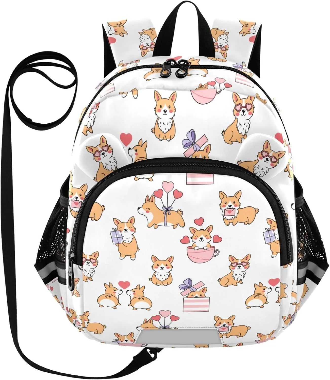 Cute Corgi Heart Little Kid Toddler Backpack Baby Boys Girls Kindergarten Pre School Bags Cute Cartoon Backpacks for children
