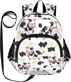 Cute Cow Flower Little Kid Toddler Backpack Baby Boys Girls Kindergarten Pre School Bags Cute Cartoon Backpacks for children